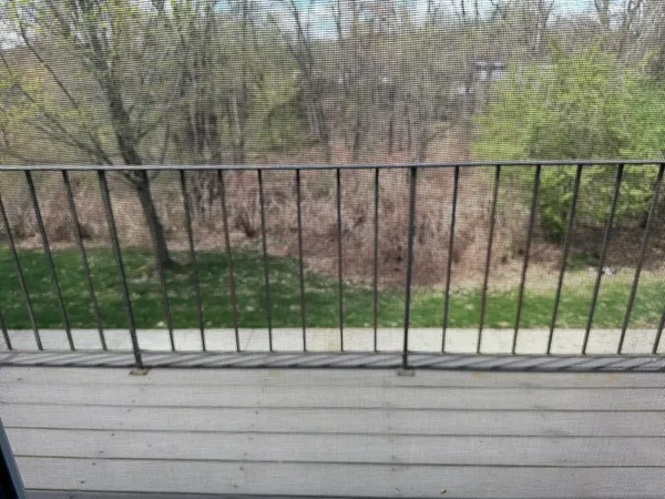a view of a balcony