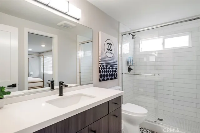 a view of a city that has tall buildings