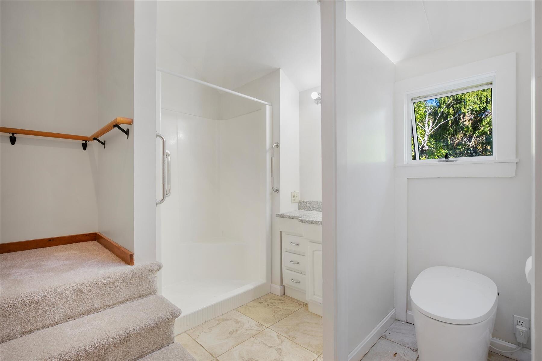 254 Barlows Landing Road Pocasset, MA 02559 - Photo 10 of 27 a bathroom with a shower and toilet
