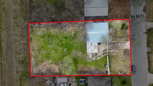 a bird view of a house