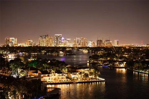 a view of a water and a mountain view