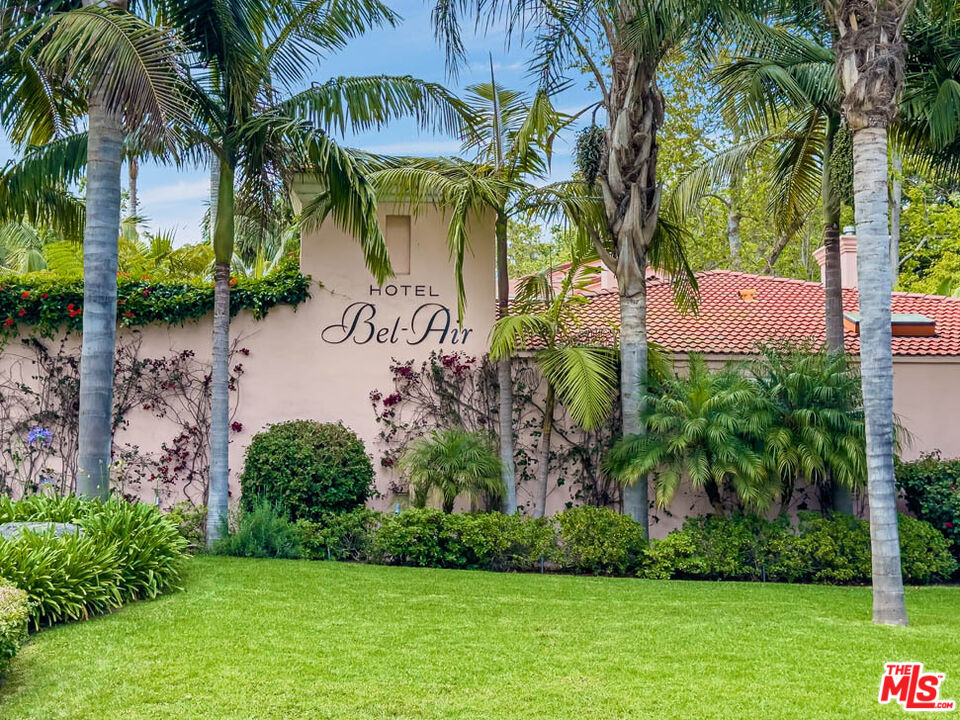 10702 Levico Way Los Angeles, CA 90077 - Photo 2 of 35 a view of a palm trees in front of a house