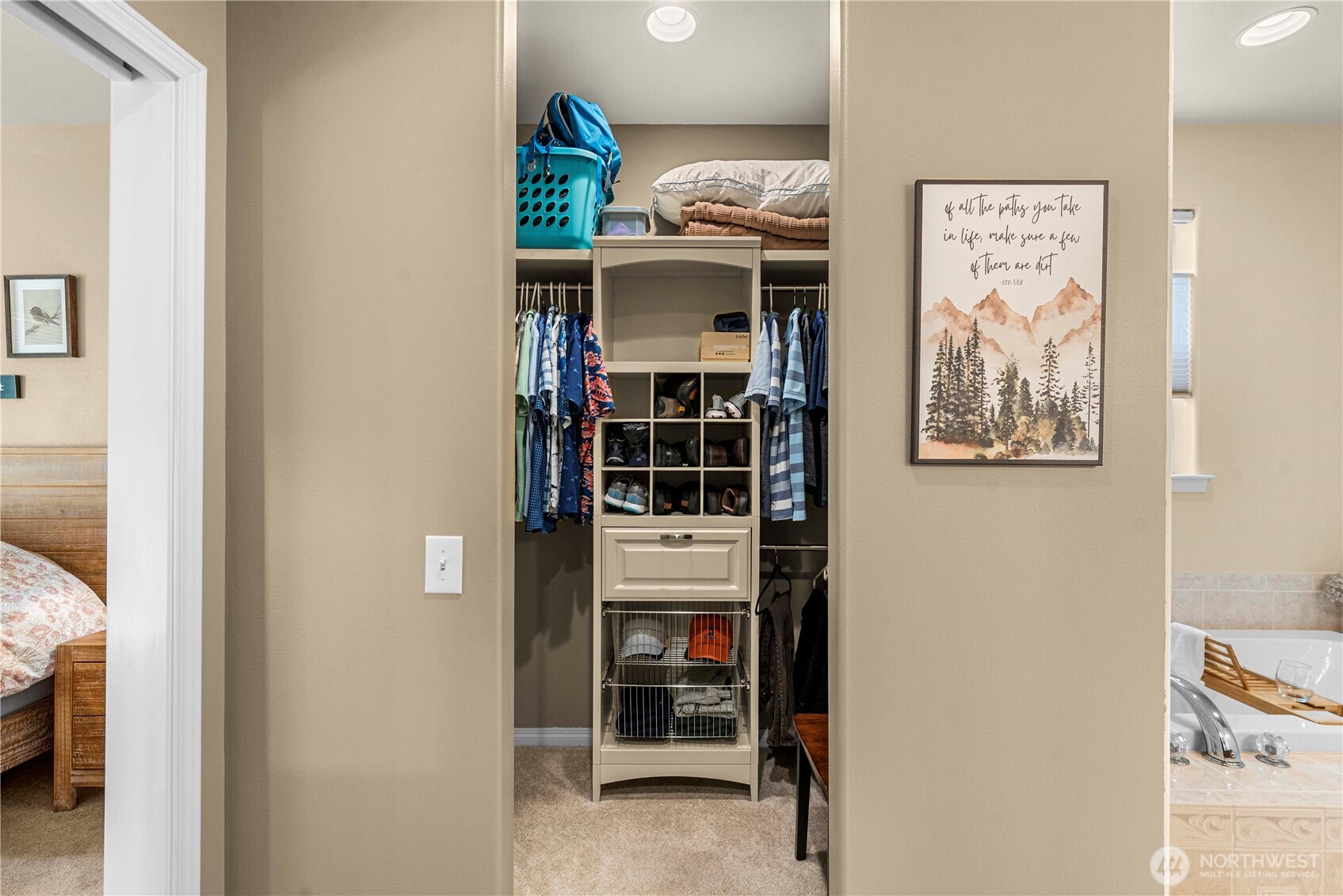 6533 Forest Ridge Drive Wenatchee, WA 98801 - Photo 22 of 37 a view of a bedroom with a bed and a window