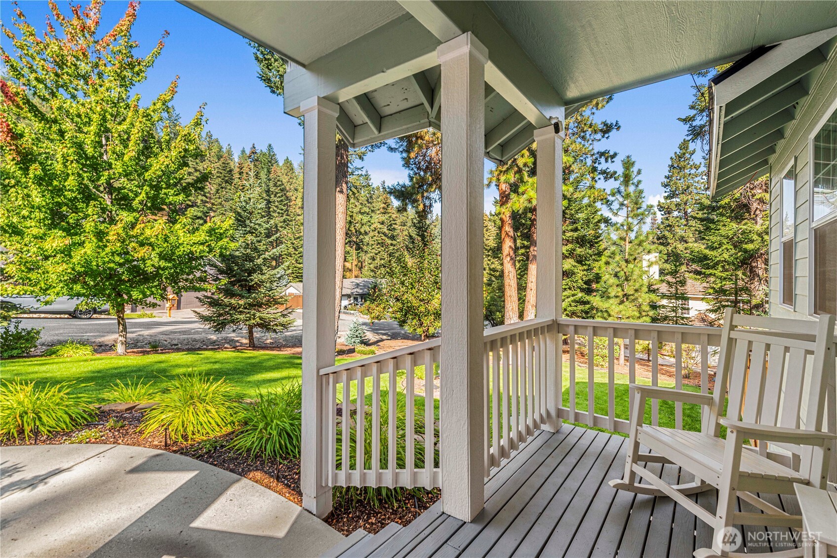 6533 Forest Ridge Drive Wenatchee, WA 98801 - Photo 5 of 37 a view of a porch with a backyard