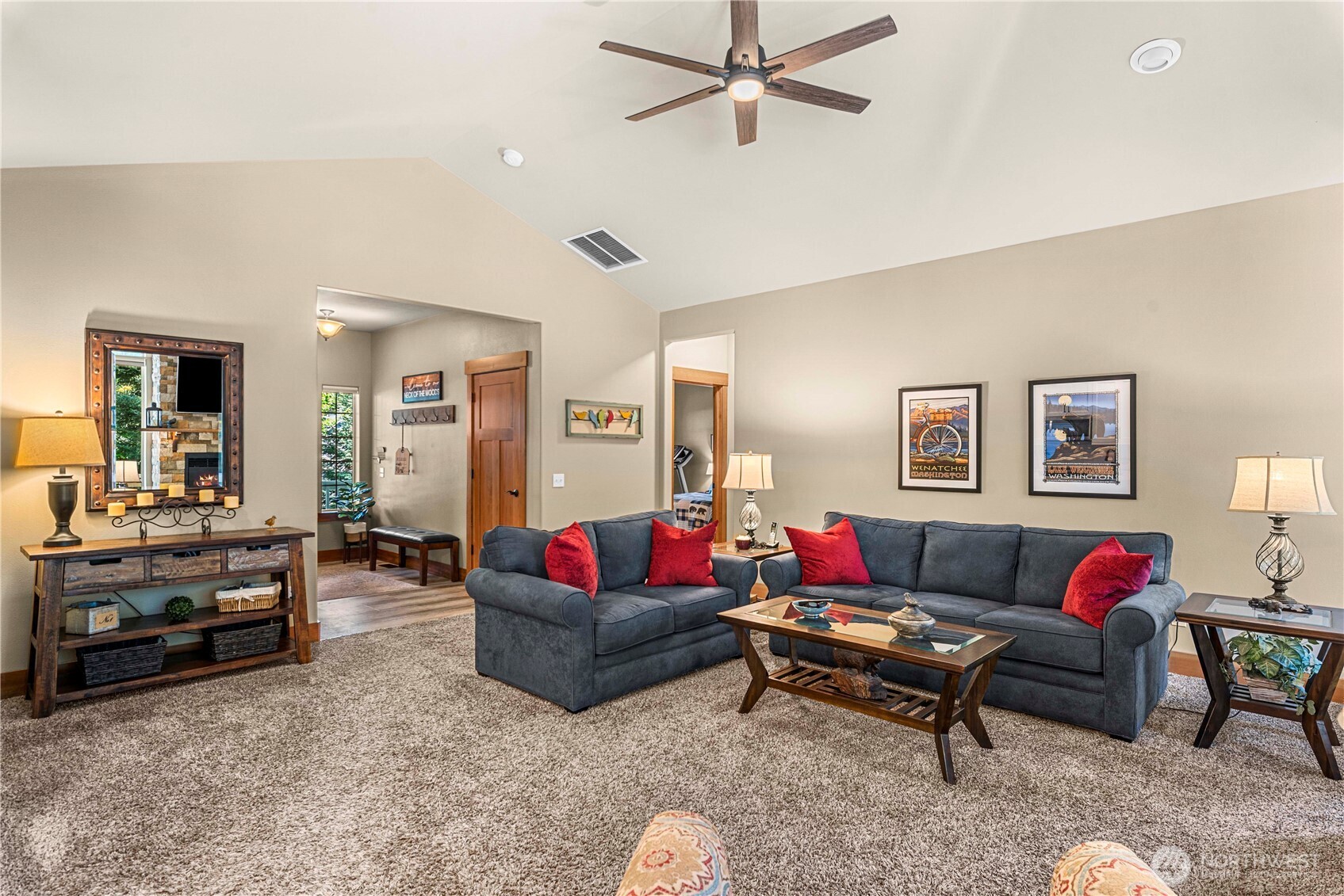 6533 Forest Ridge Drive Wenatchee, WA 98801 - Photo 9 of 37 a living room with furniture and a large window