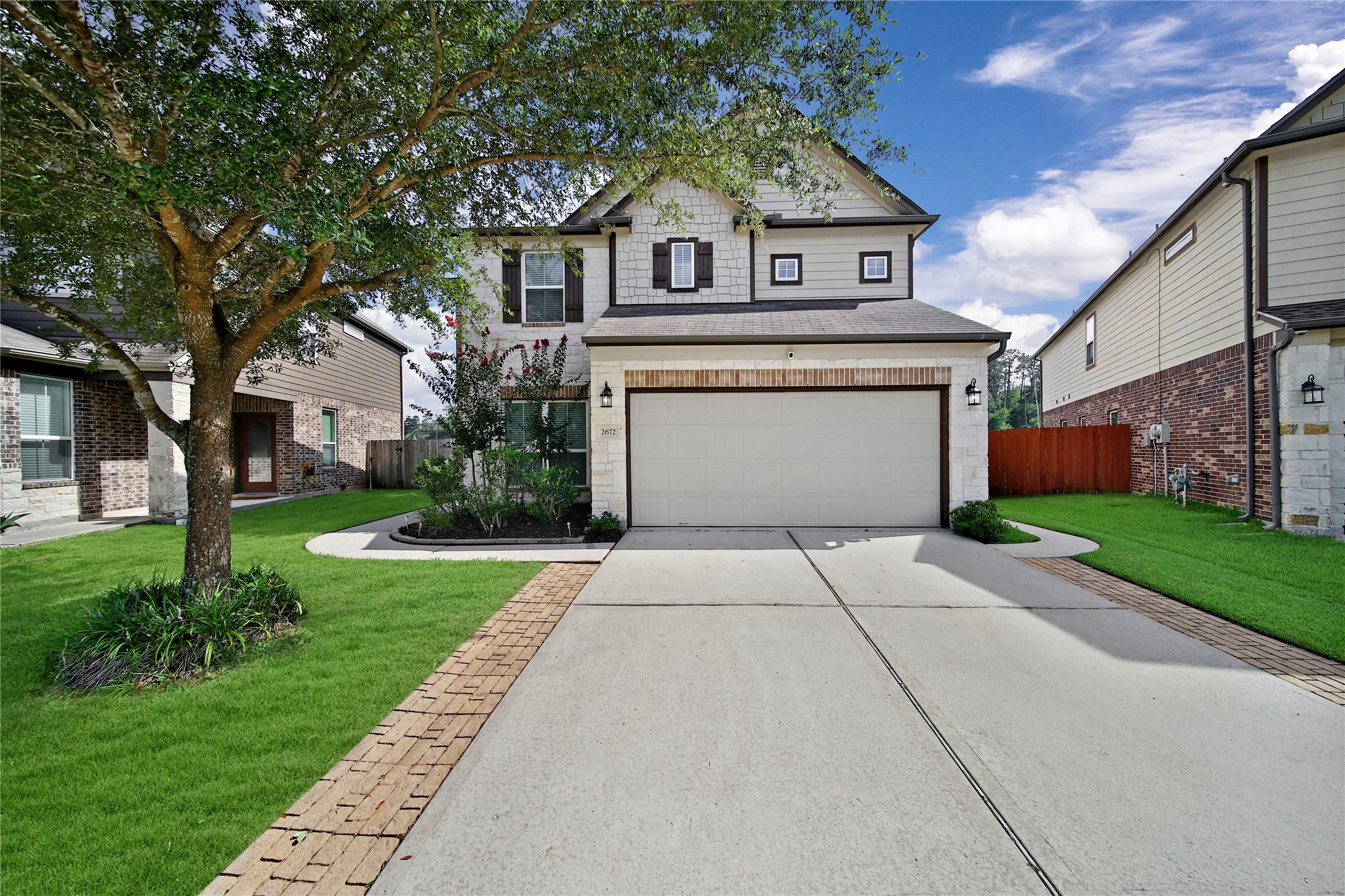 Welcome home to 2672 Magnolia Fair Way. The 2,695sf home boasts a sparkling pool and spa with no neighbors behind you! Featuring 5 bedrooms, 3 baths, a gameroom, and a 2 car garage this one really has it all.