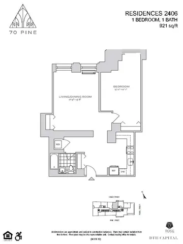 $5,965 | 70 Pine Street, Unit 2406 | Financial District
