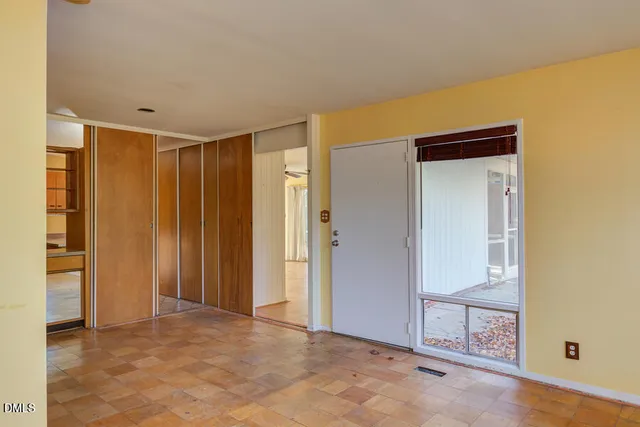 a view of an empty room