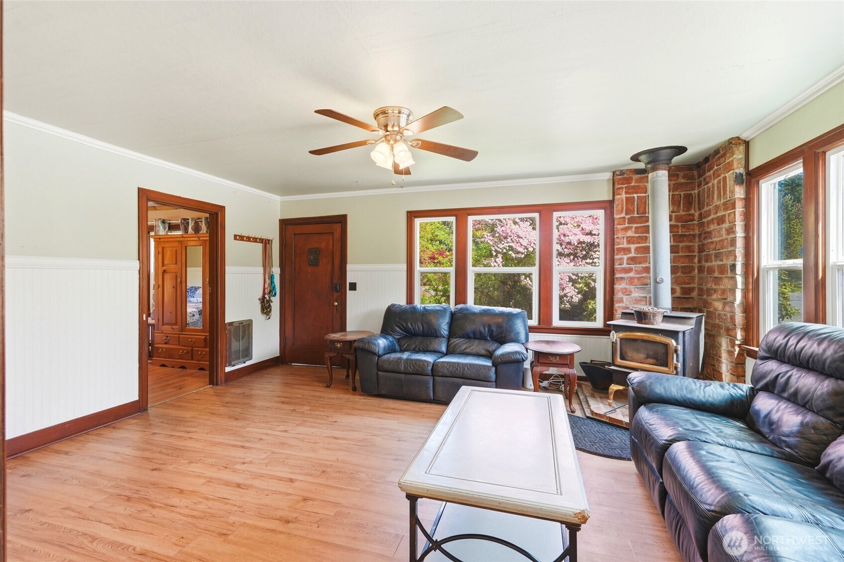 21716 State Rte 530 Northeast Arlington, WA 98223 - Photo 14 of 38 a living room with furniture and a large window