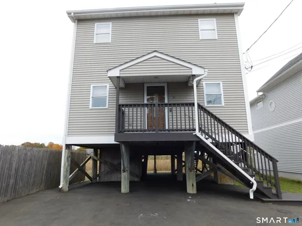 a view of outside space with a lake view