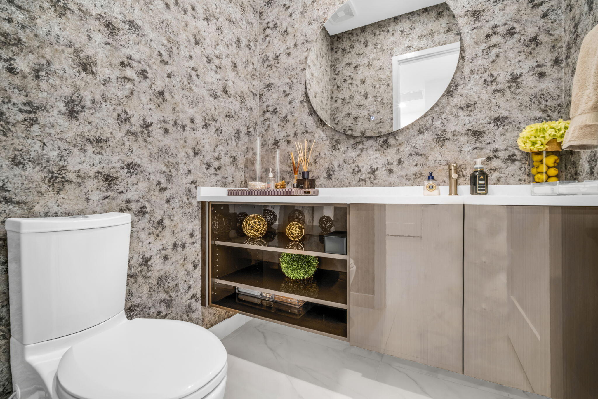 17059 Rainbow Fls Trail Boca Raton, FL 33496 - Photo 8 of 79 a bathroom with a toilet and a sink