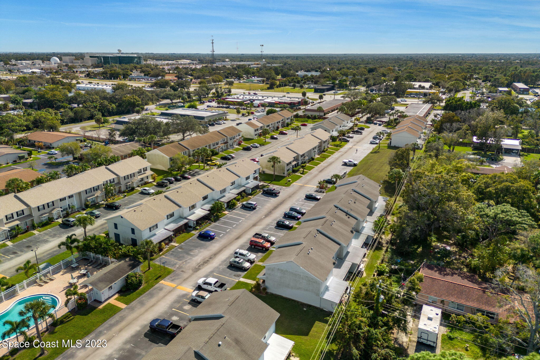 2717 Manor Drive Northeast Palm Bay, FL 32905 - Photo 16 of 21 an aerial view of multiple house