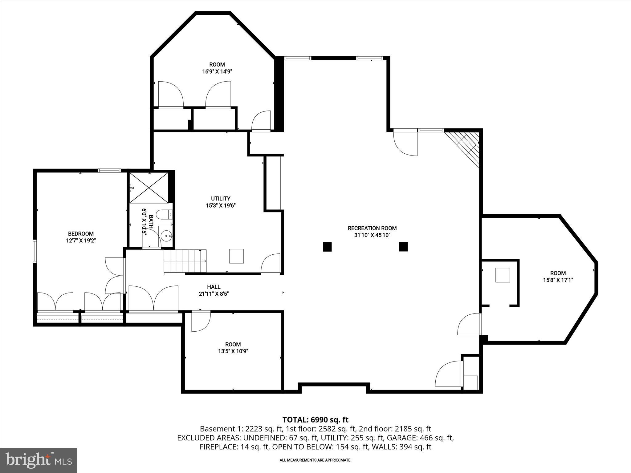 8061 Hunterbrooke Lane Fulton, MD 20759 - Photo 90 of 90 Lower Level Floor Plan
