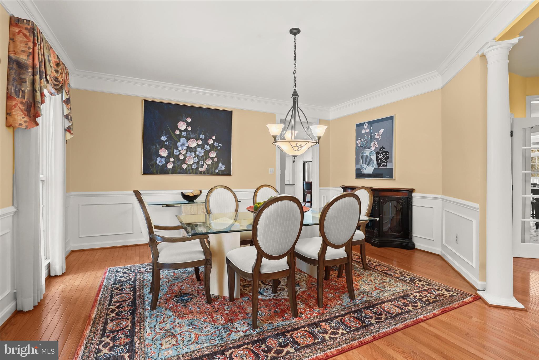 8061 Hunterbrooke Lane Fulton, MD 20759 - Photo 10 of 77 a view of a dining room with furniture window and wooden floor