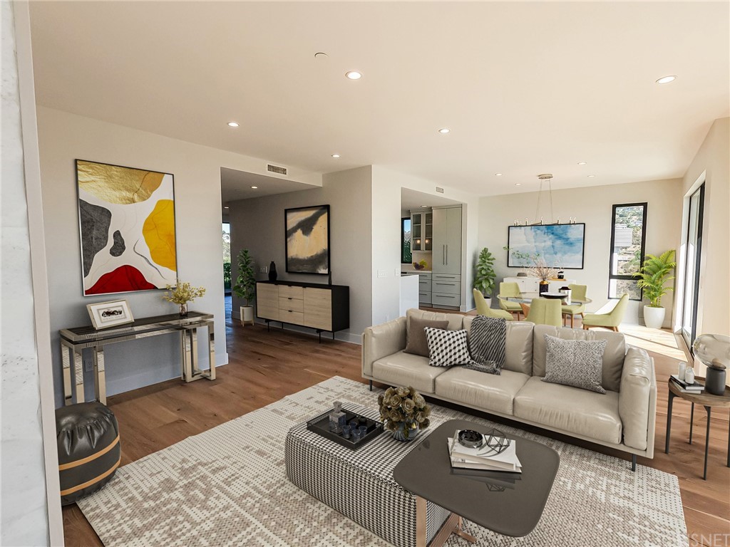 8184 Mannix Drive Los Angeles, CA 90046 - Photo 39 of 53 a living room with furniture and wooden floor