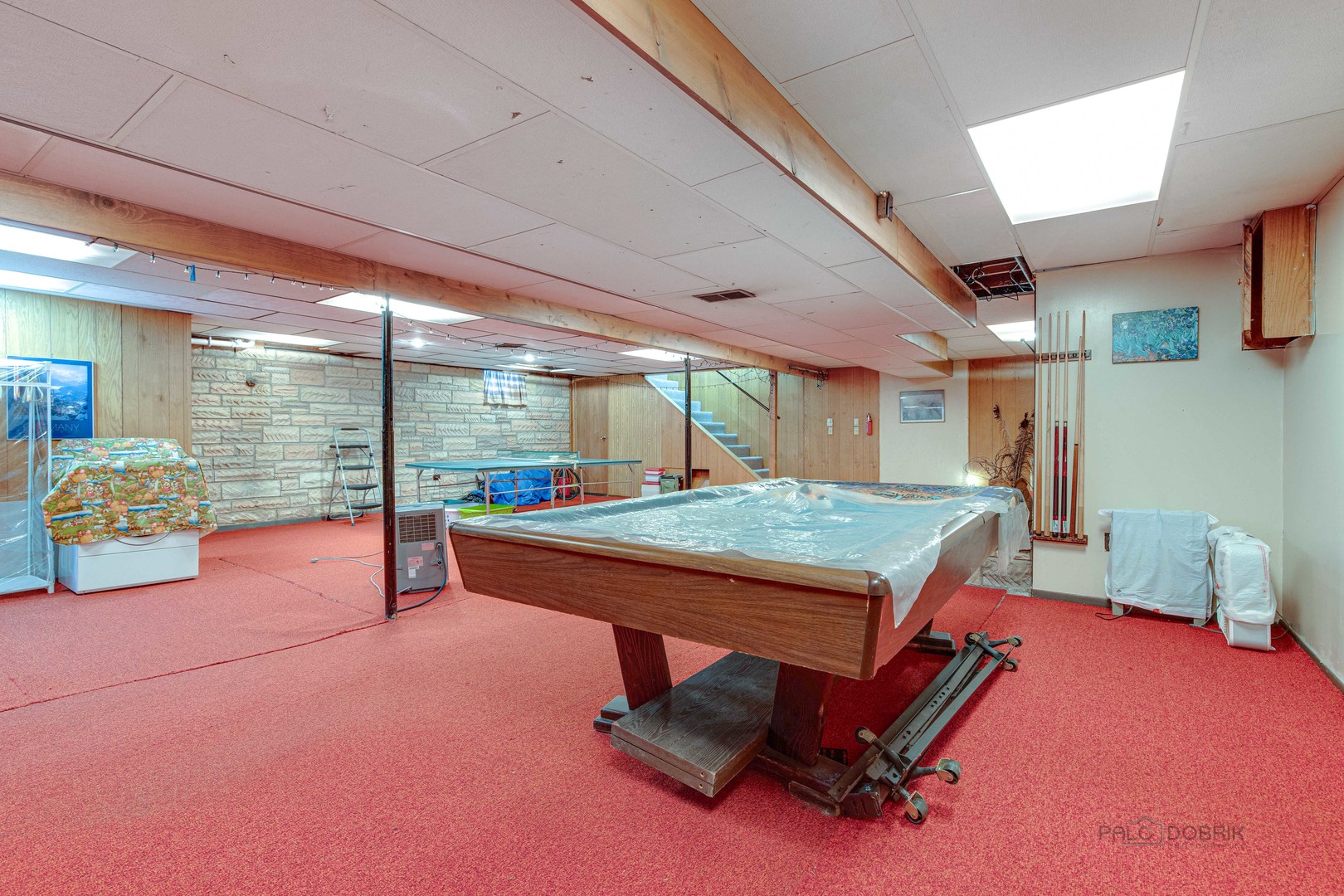 260 North St Marys Road Libertyville, IL 60048 - Photo 24 of 34 a room with pool table and glass windows