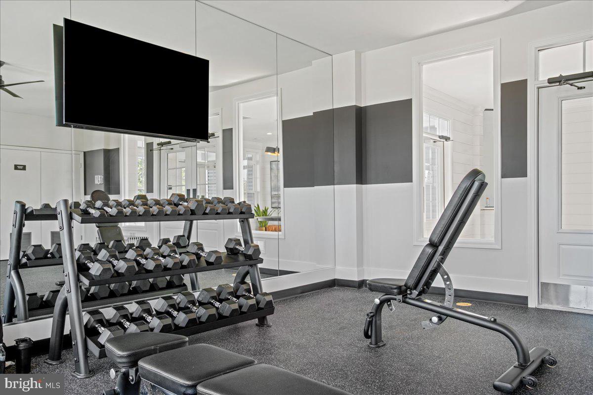 1015 Champlain Court Trappe, MD 21673 - Photo 20 of 38 a view of a room with gym equipment