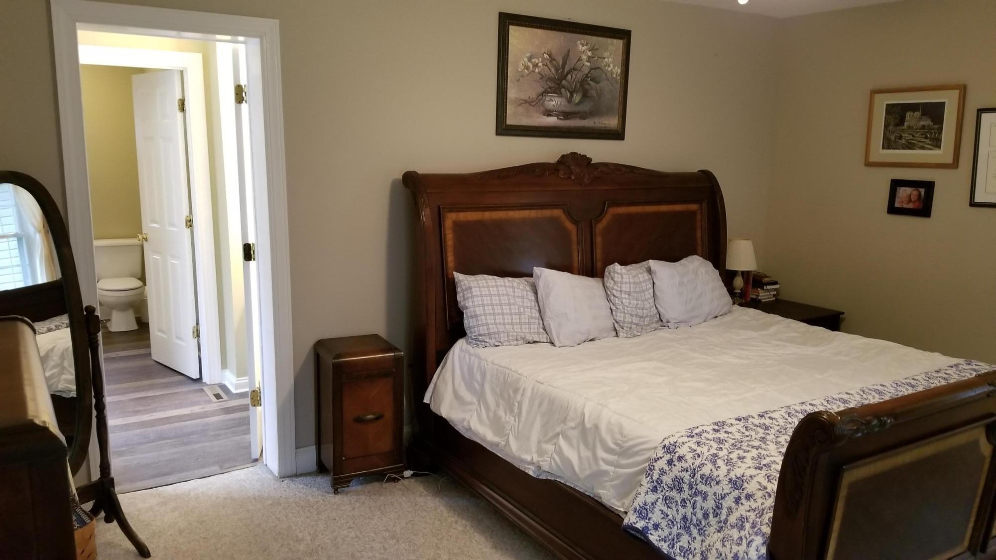 181 Silver Shadow Road Hardy, VA 24101 - Photo 12 of 47 a bedroom with a bed and a painting on the wall