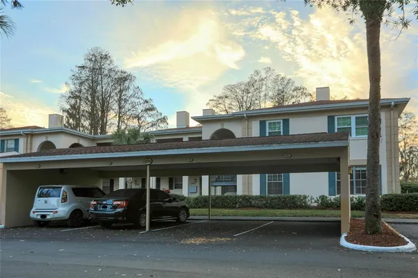a car parked in front of a building