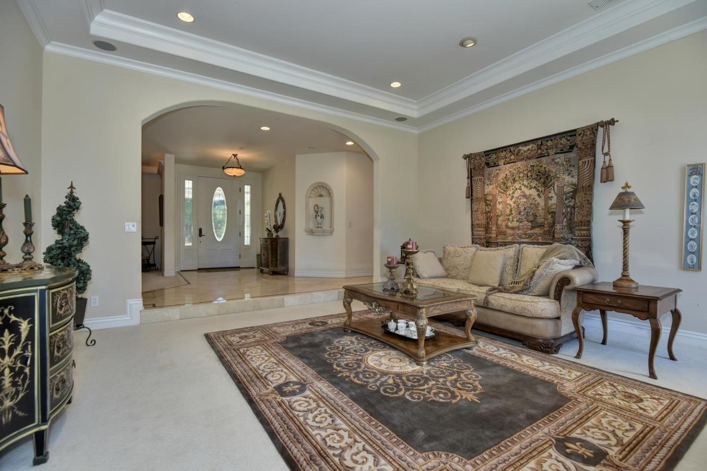 22219 Summit Road Los Gatos, CA 95033 - Photo 7 of 34 a living room with furniture and a rug