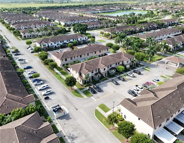 an aerial view of a city