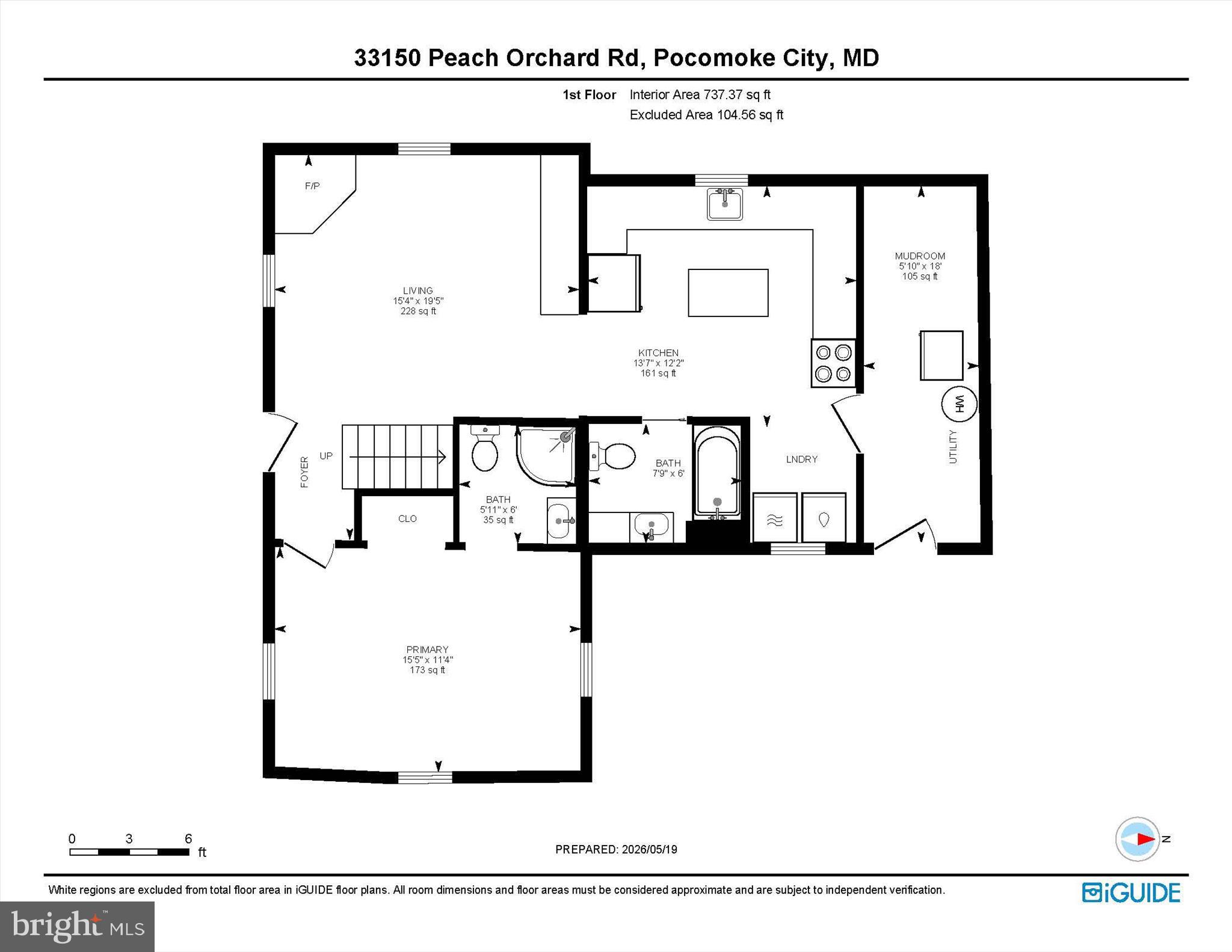 33150 Peach Orchard Road Pocomoke City, MD 21851 - Photo 36 of 40 Main Level Floor Plan