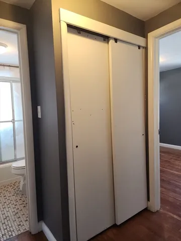 a view of closet area