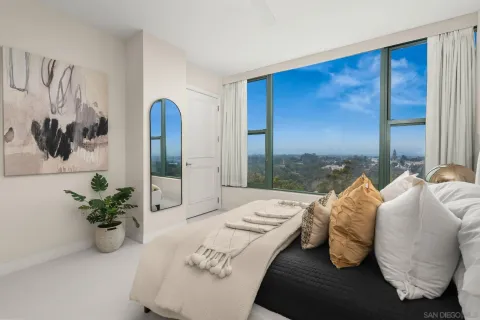 a view of a bathroom from a corridor