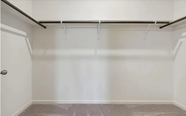 a view of a walk in closet