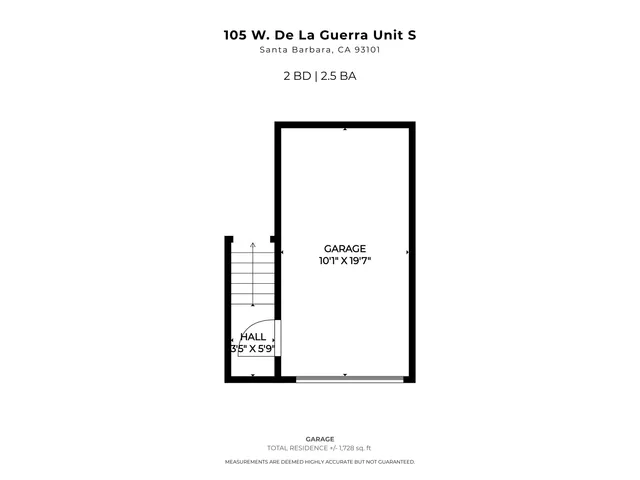 $2,095,000 | 105 West De La Guerra Street, Unit S, Santa Barbara, CA 93101