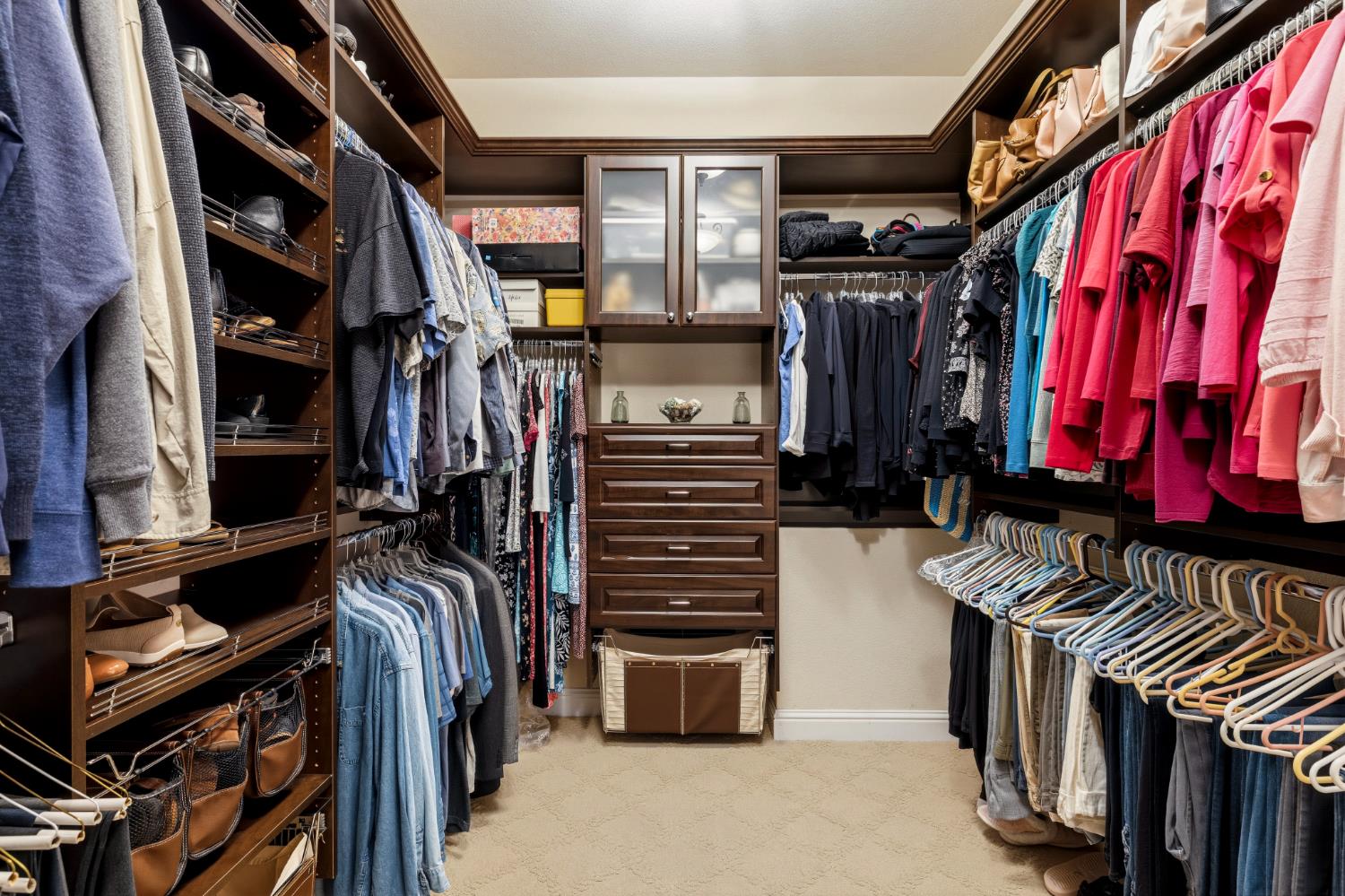 5869 Granite Hills Drive South Granite Bay, CA 95746 - Photo 27 of 66 a view of walk in closet with clothes and shoes