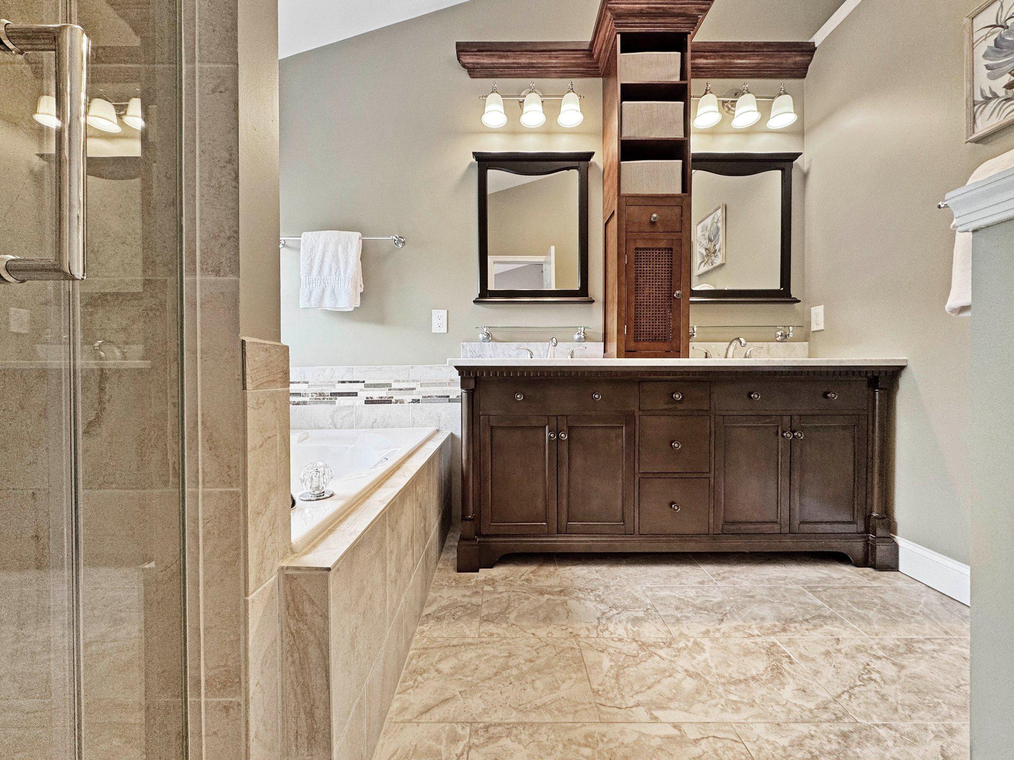 47640 Comer Square Sterling, VA 20165 - Photo 23 of 58 a bathroom with double vanity sink and a mirror