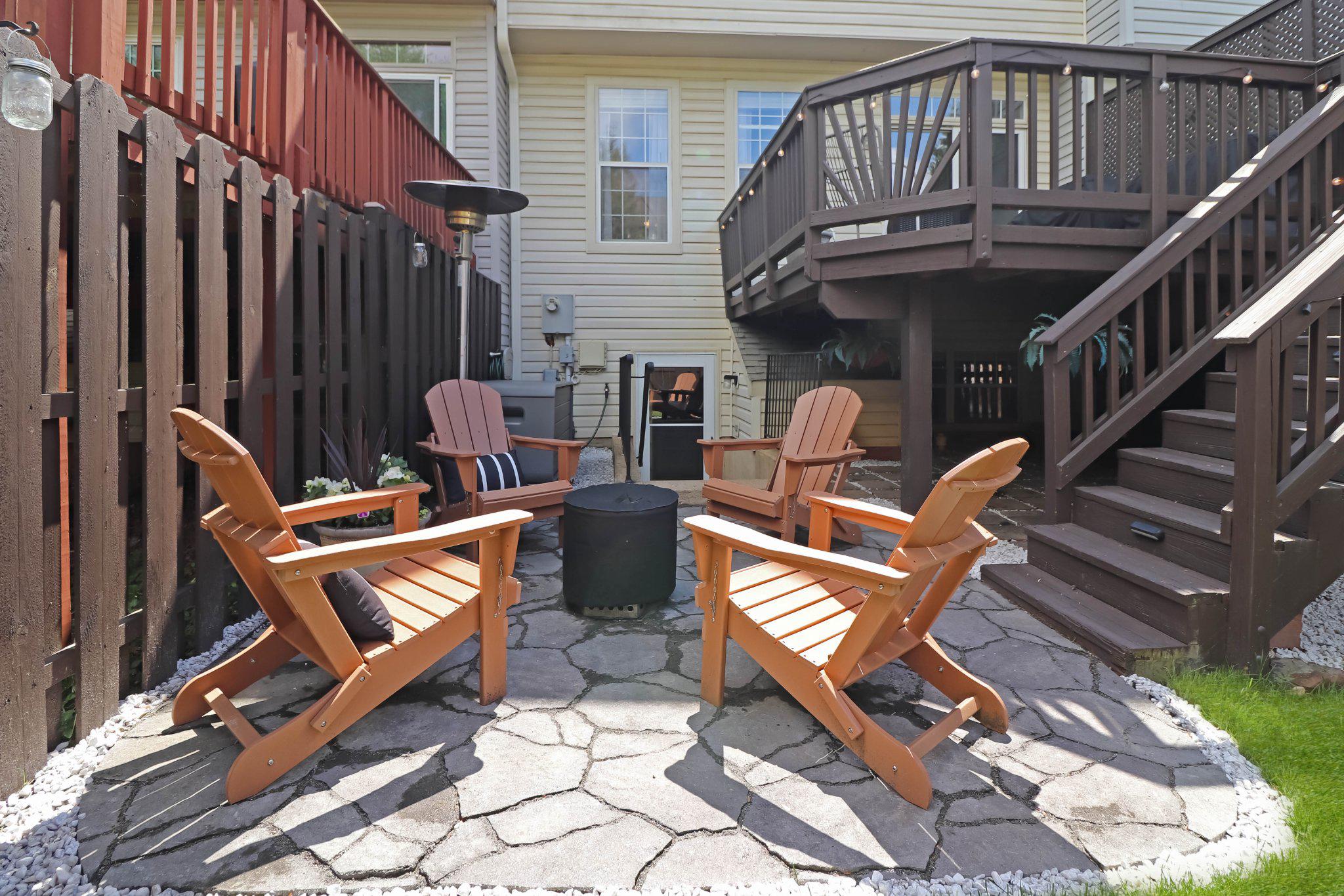 47640 Comer Square Sterling, VA 20165 - Photo 41 of 58 a view of backyard with deck and outdoor seating