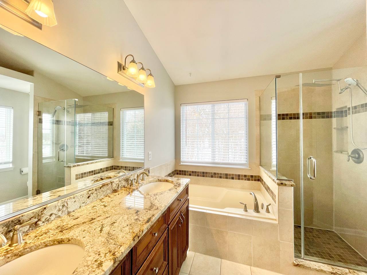 602 Pearces Ford Road Oswego, IL 60543 - Photo 18 of 40 a spacious bathroom with sink shower and bathtub