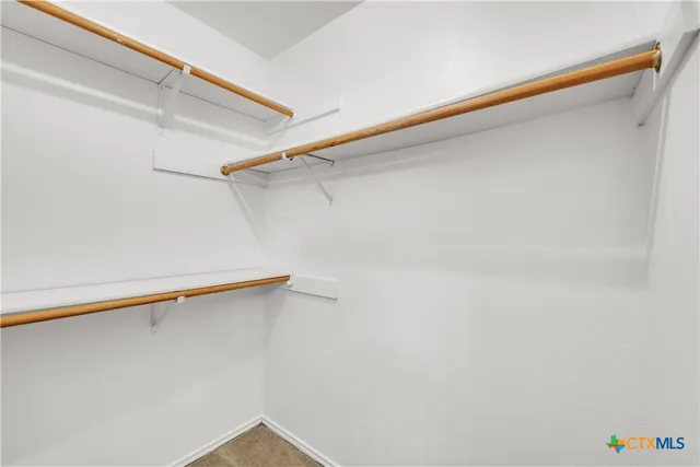 a close up view of racks on the wall