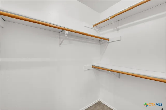 a close up view of racks on the wall