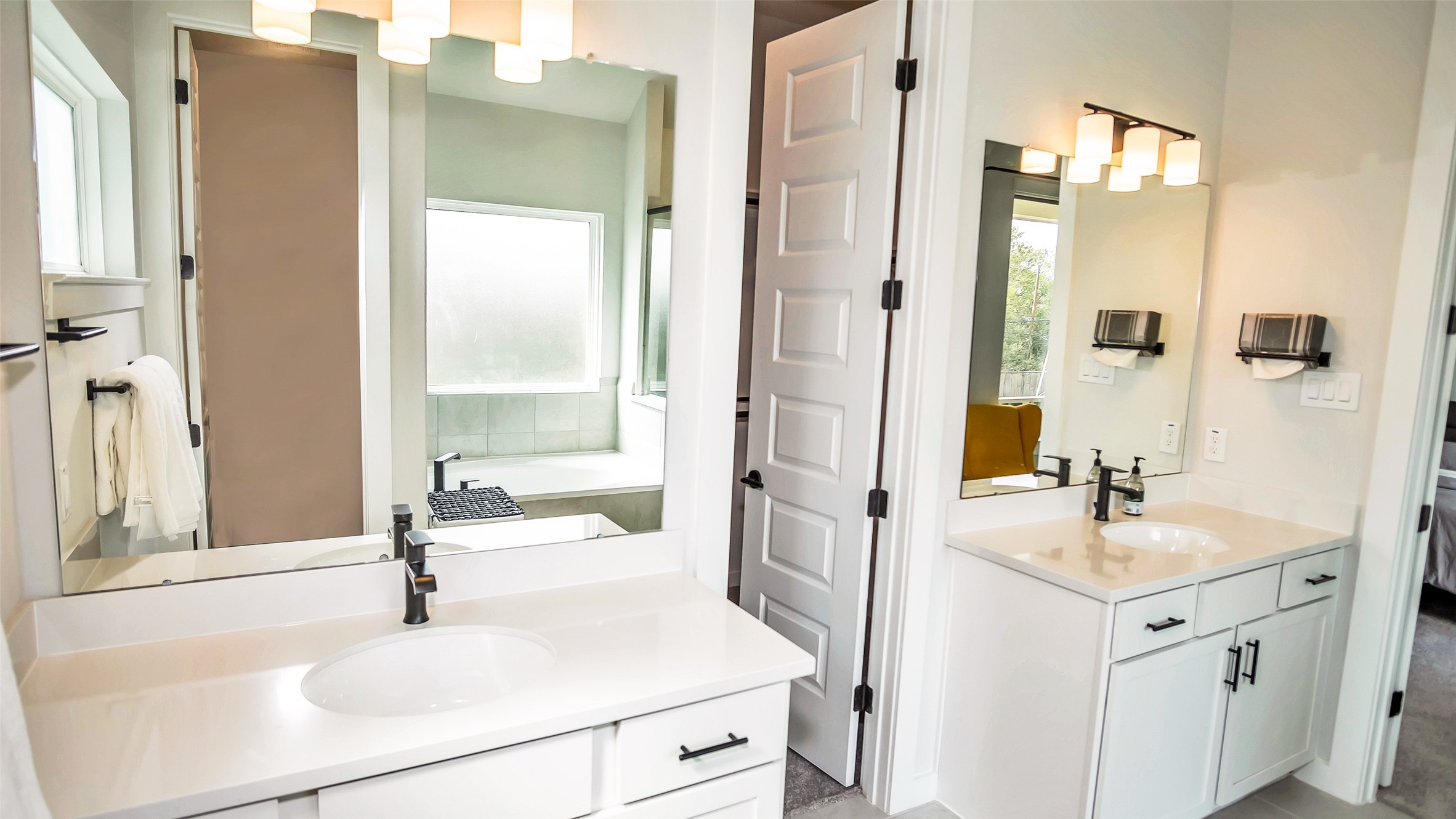 1919 Pueblo Nuevo Path Houston, TX 77077 - Photo 7 of 50 a bathroom with a sink and a mirror