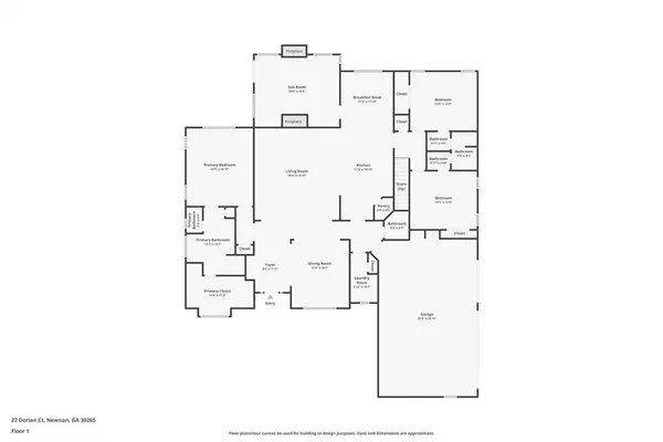 a view of a hallway view with wooden floor and a living room