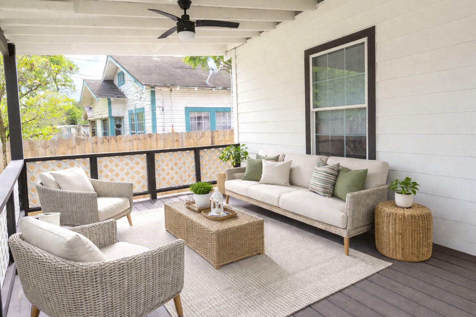 5108 Clay Street Houston, TX 77023 - Photo 5 of 21 a living room with furniture and a large window