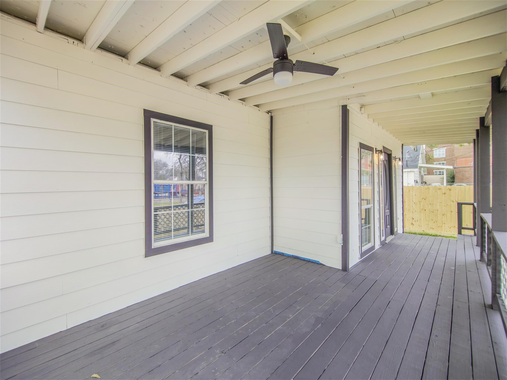 5108 Clay Street Houston, TX 77023 - Photo 6 of 21 a view of livingroom with hardwood floor and hallway