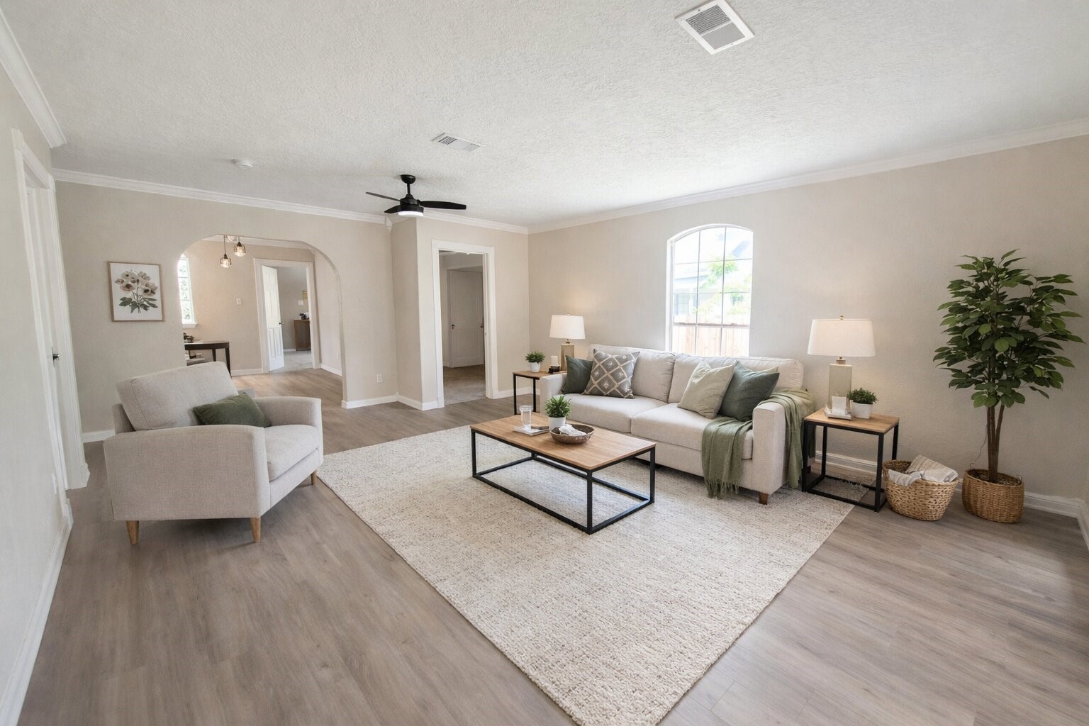 5108 Clay Street Houston, TX 77023 - Photo 7 of 21 a living room with furniture and a large window