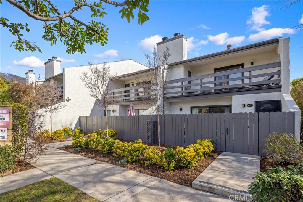 a front view of a house