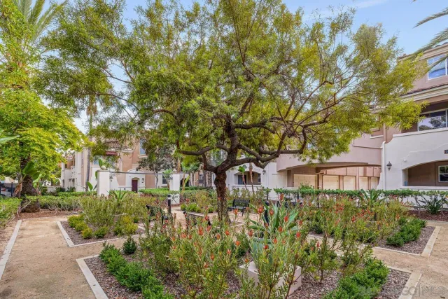 a view of a building with a tree