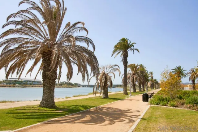 a view of a yard with a slide