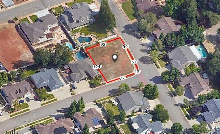 3708 Ferrero Way Redding, CA 96001 - Photo 3 of 8 an aerial view of a house with a yard