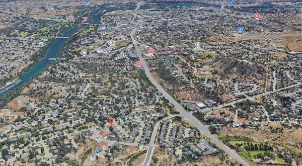 an aerial view of a city