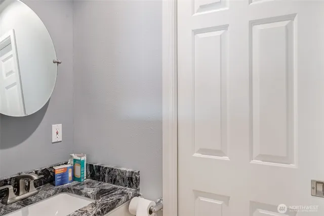 a view of backyard of house