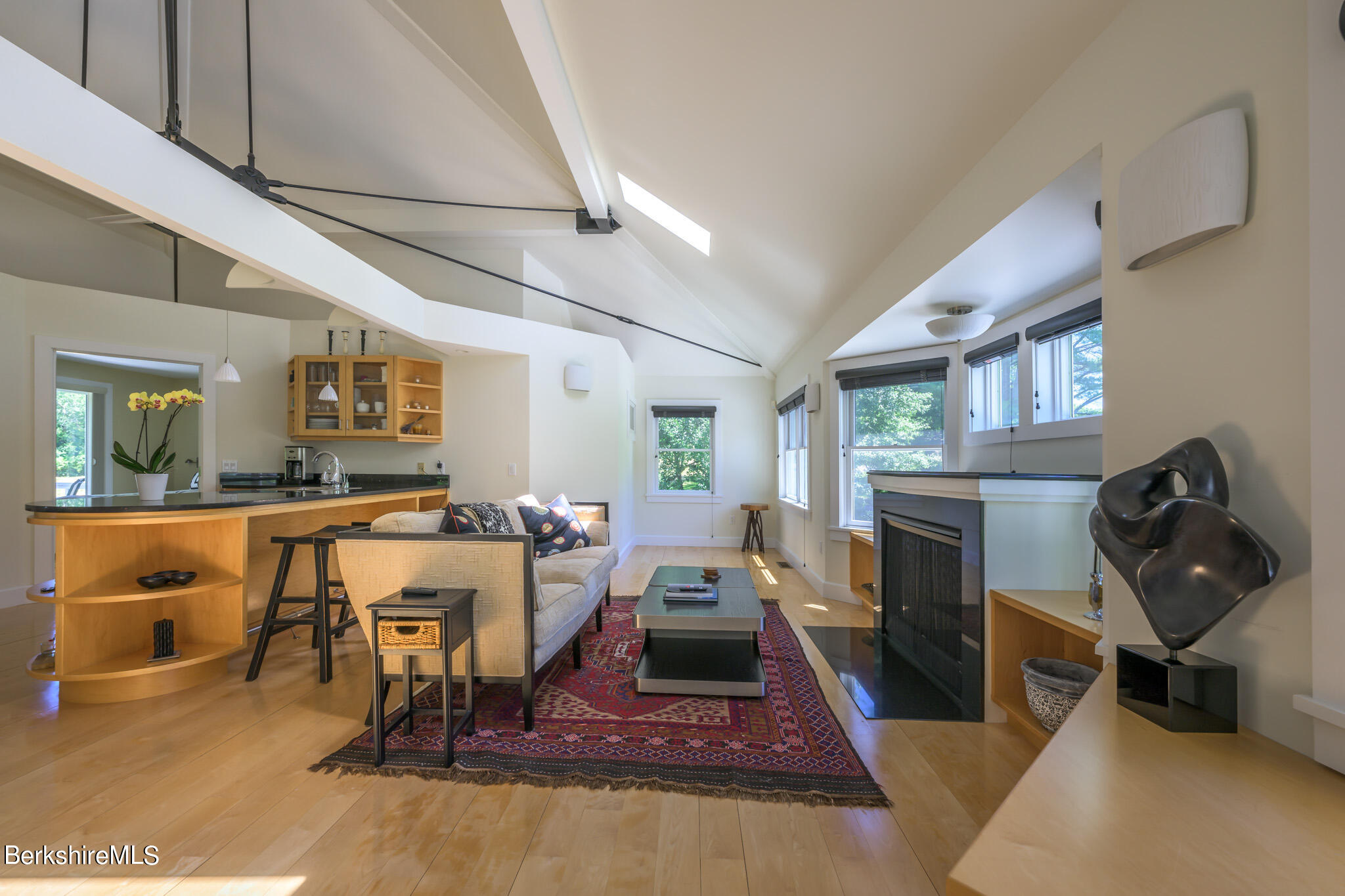 176 West Center Road West Stockbridge, MA 01266 - Photo 45 of 57 a living room with furniture a rug and a fireplace