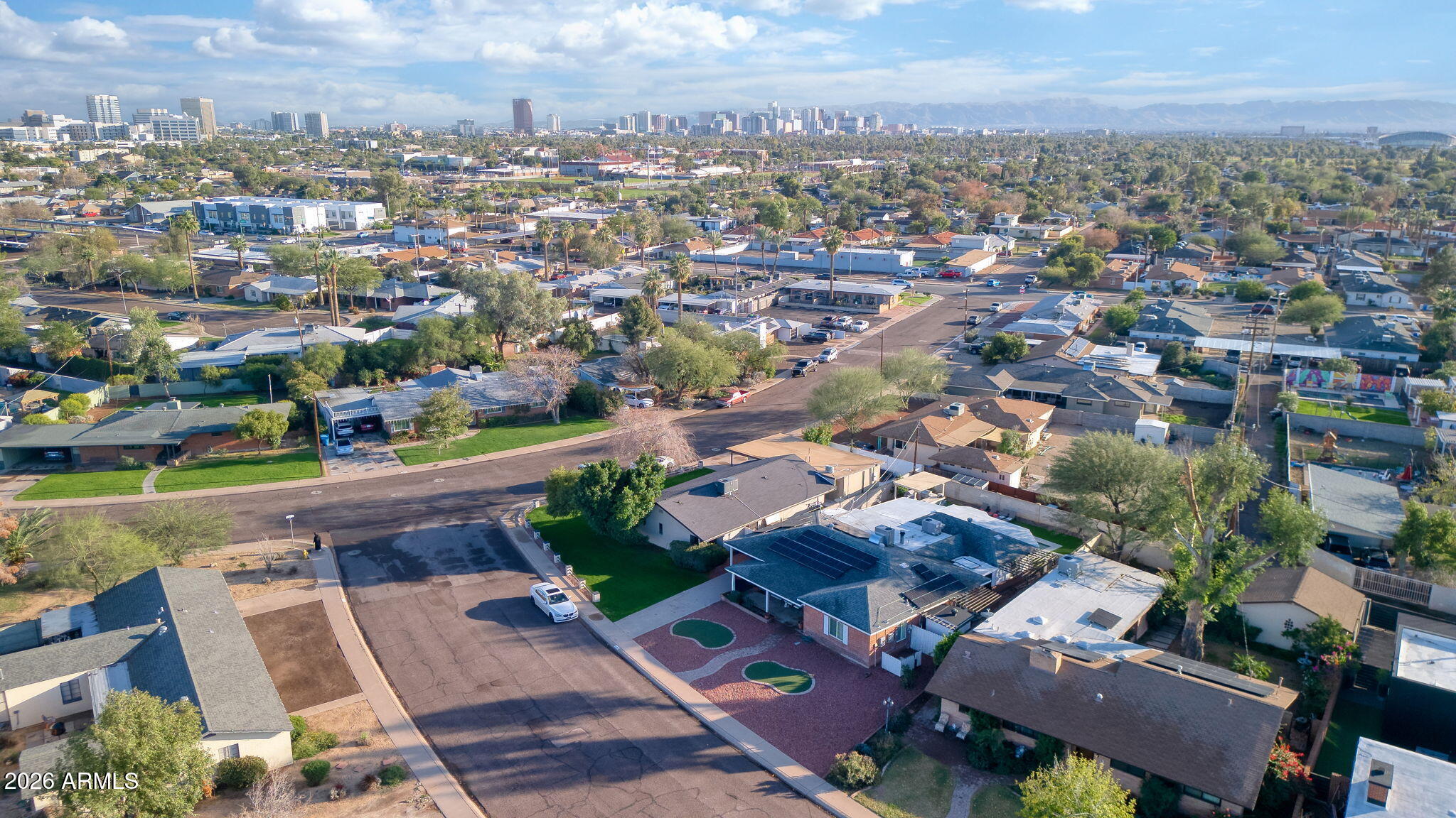1607 West Whitton Avenue Phoenix, AZ 85015 - Photo 41 of 45 an aerial view of a city with lots of residential buildings