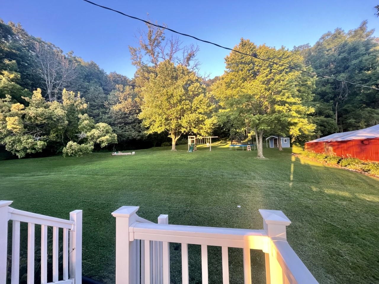 3669 Scenic Bluff Road Thomson, IL 61285 - Photo 36 of 38 a view of yard with grass and trees